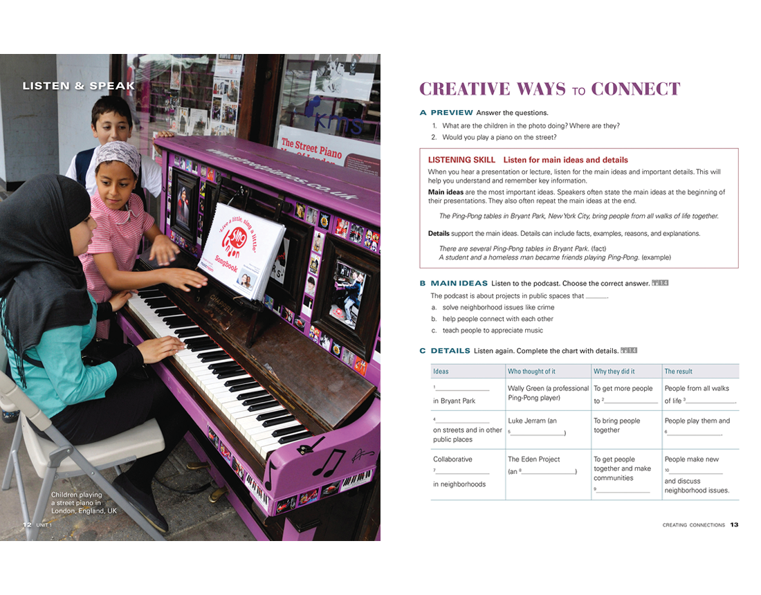 Spreads from the program Reflect