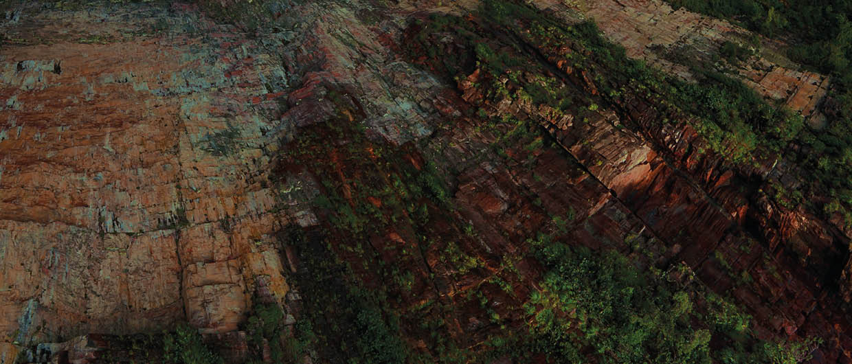 Eagle's Eye View of the Churun-meru (Dragon) fall, Venezuela