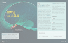 Spreads from the program Reflect