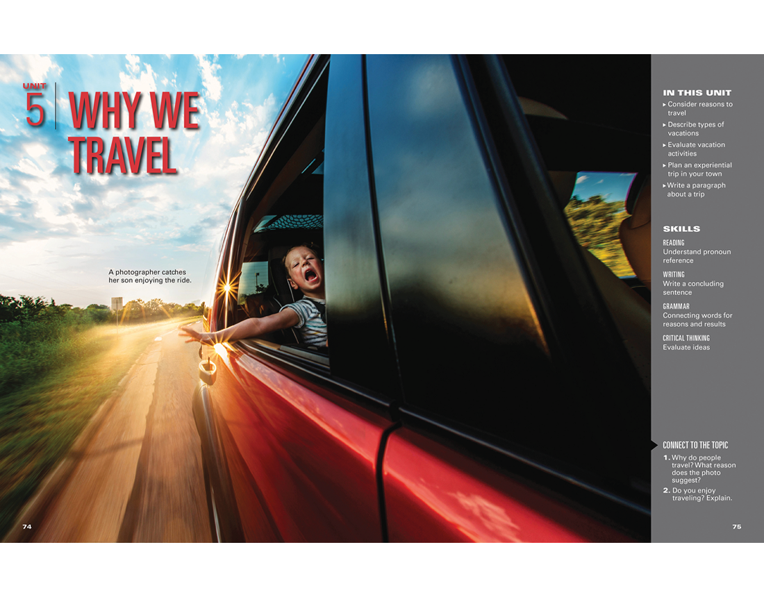 Spreads from the program Reflect