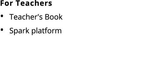 For Teachers Teacher's Book Spark platform 