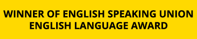 Winner of English Speaking Union English Language Award