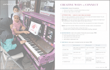 Spreads from the program Reflect