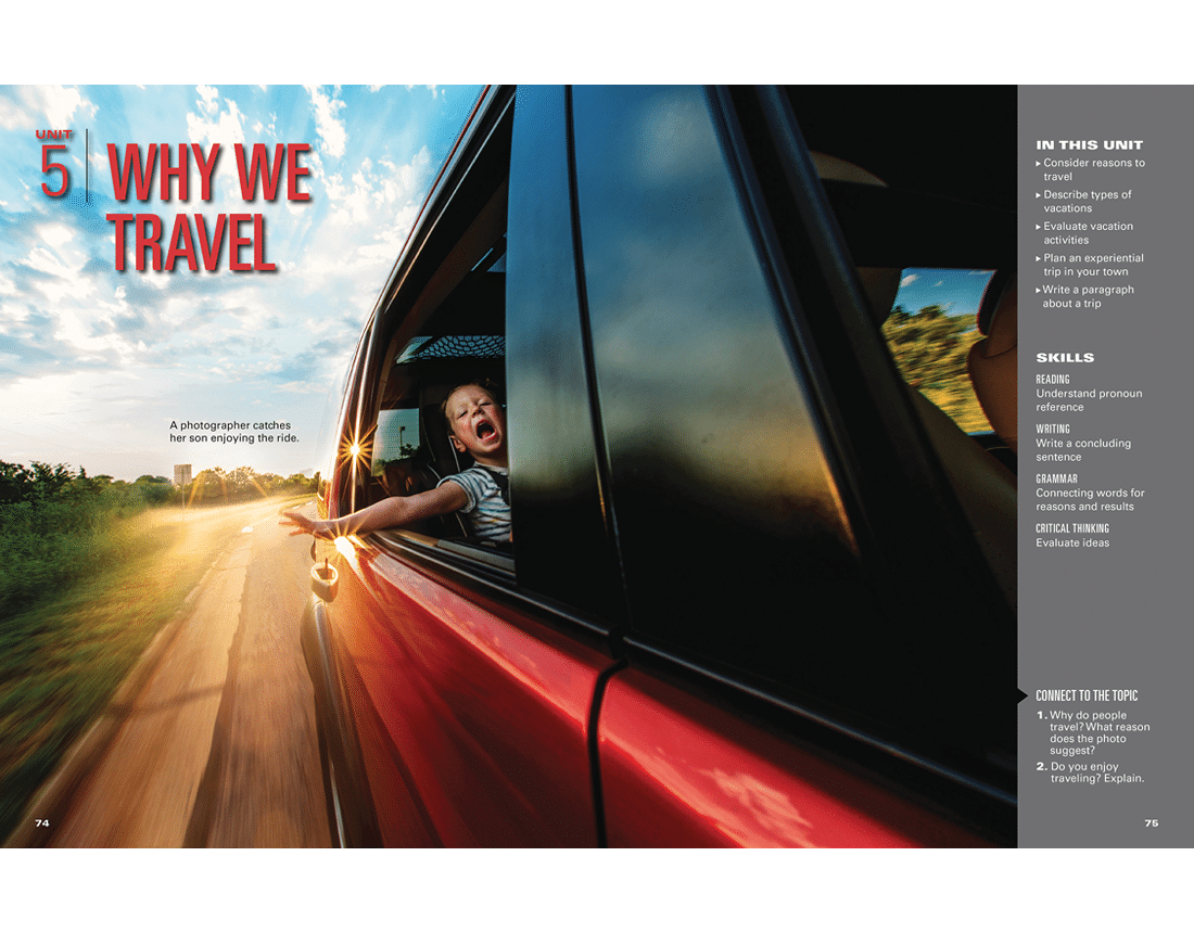 Spreads from the program Reflect