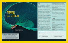 Spreads from the program Reflect