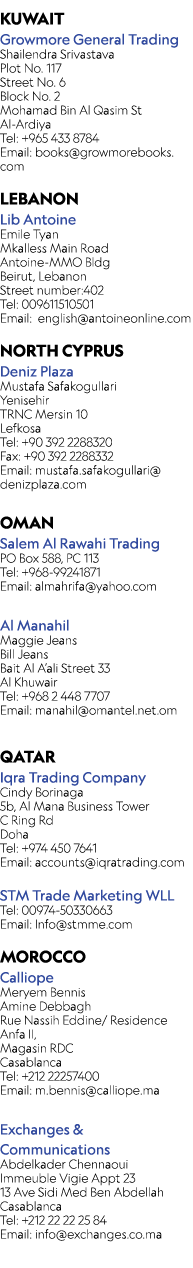 KUWAIT Growmore General Trading Shailendra Srivastava Plot No. 117 Street No. 6 Block No. 2 Mohamad Bin Al Qasim St A...