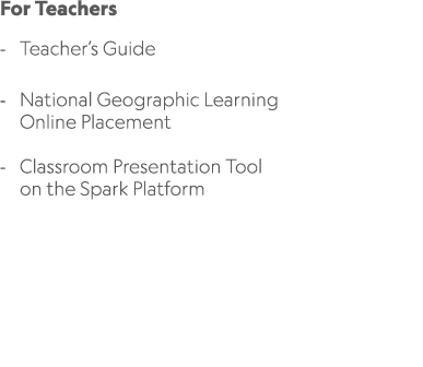 For Teachers Teacher’s Guide National Geographic Learning Online Placement Classroom Presentation Tool on the Spark P...