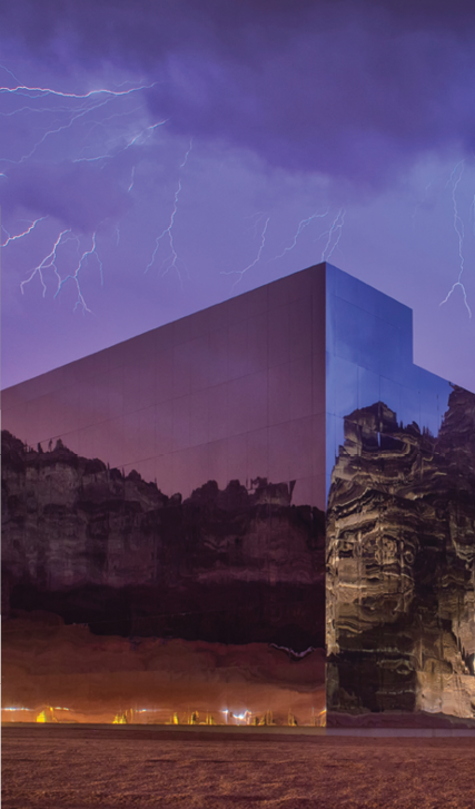 Mirrors Theater, Maraya Concert Hall, Saudi Arabia. © Dhafer Alshehri