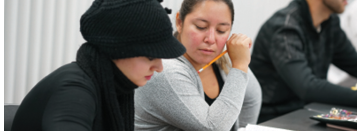 English Language Learning students at a career center in Chicago.