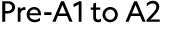 Pre A1 to A2