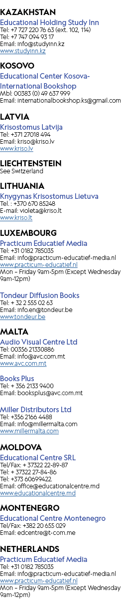 KAZAKHSTAN Educational Holding Study Inn Tel: +7 727 220 76 63 (ext. 102, 114) Tel: +7 747 094 93 17 Email: info@stud...