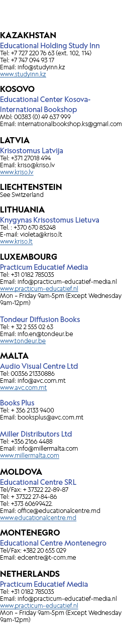 KAZAKHSTAN Educational Holding Study Inn Tel: +7 727 220 76 63 (ext. 102, 114) Tel: +7 747 094 93 17 Email: info@stud...