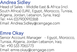 Andrea Sidley Head of Sales – Middle East & Africa (incl. South Africa) (UAE, Egypt, Morocco, Tunisia, Algeria, Jorda...