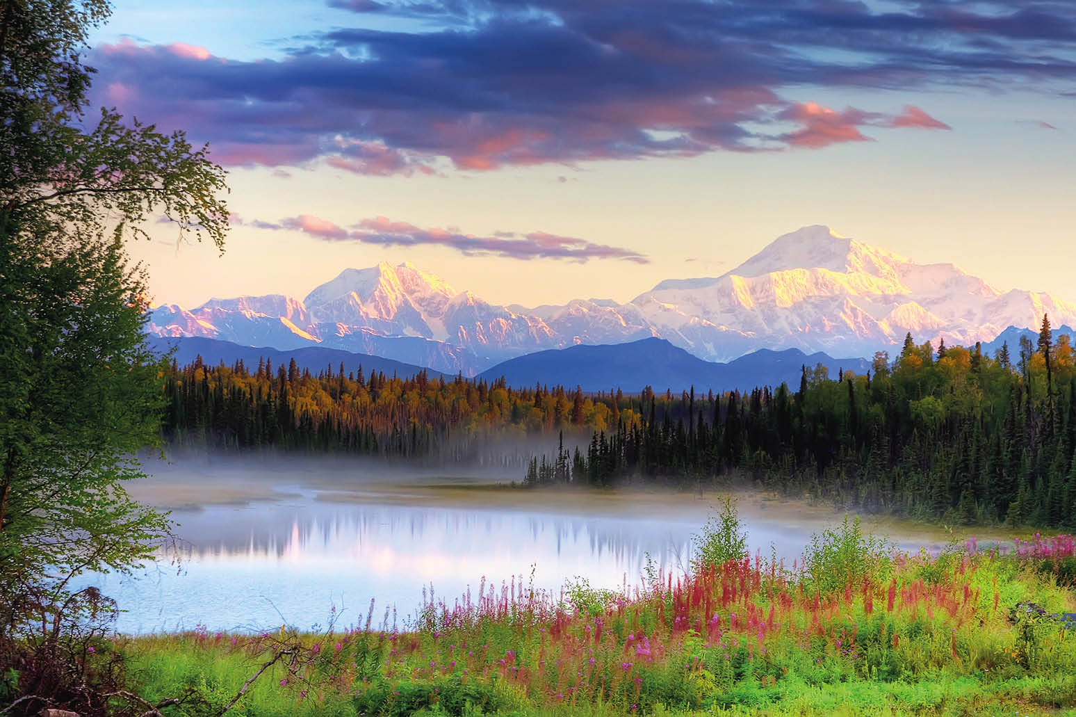 Mount Denali in Denali National Park, Alaska, United States.