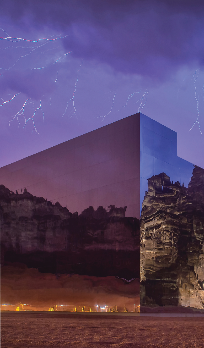 Mirrors Theater, Maraya Concert Hall, Saudi Arabia. © Dhafer Alshehri