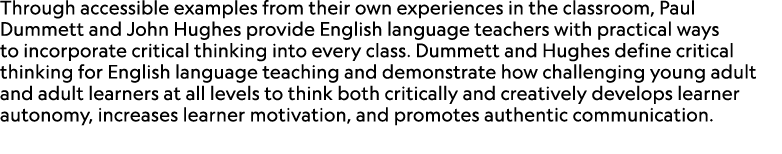 Through accessible examples from their own experiences in the classroom, Paul Dummett and John Hughes provide English...