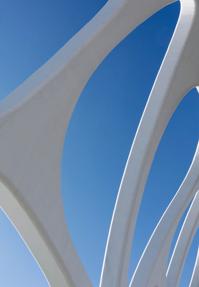 Shell bridge on the west coast of Qingdao, Shandong, China