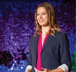 Bethany Ehlmann speaks at TEDYouth, Session 3, November 15, 2014, Brooklyn Museum, Brooklyn, New York. Photo: Ryan Lash/TED