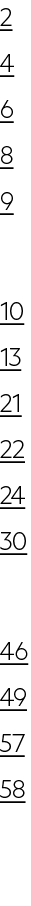 2 4 6 8 9 10 13 21 22 24 30 46 49 57 58
