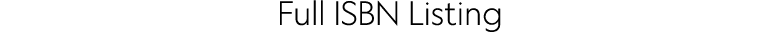 Full ISBN Listing