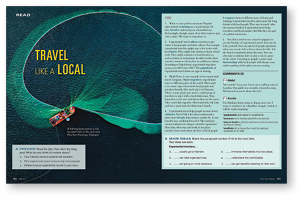 Spreads from the program Reflect