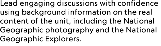 Lead engaging discussions with confidence using background information on the real content of the unit, including the...
