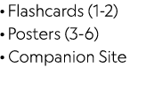 · Flashcards (1-2) · Posters (3-6) · Companion Site