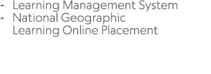  Learning Management System National Geographic Learning Online Placement 