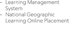  Learning Management System National Geographic Learning Online Placement 