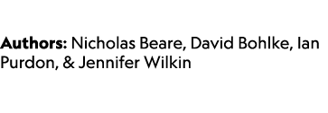  Authors: Nicholas Beare, David Bohlke, Ian Purdon, & Jennifer Wilkin 