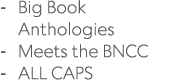  Big Book Anthologies Meets the BNCC ALL CAPS 