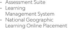  Assessment Suite Learning Management System National Geographic Learning Online Placement 