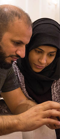 Bahrain, A Bahraini family gathers three generations every Saturday   This family is very artistic   Nearly everyone is a painter or writer or a designer 