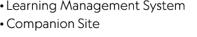   Learning Management System   Companion Site