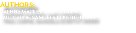 Authors: Daphne Mackey, Amy Cooper,  Paul Carne, Samuela Eckstut-Didier