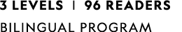 3 LEVELS   96 READERS BILINGUAL PROGRAM