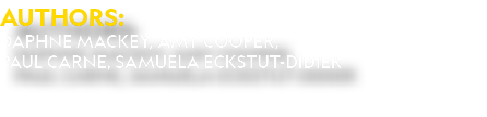 Authors: Daphne Mackey, Amy Cooper, Paul Carne, Samuela Eckstut-Didier