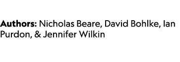  Authors: Nicholas Beare, David Bohlke, Ian Purdon, & Jennifer Wilkin 