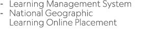  Learning Management System National Geographic Learning Online Placement 