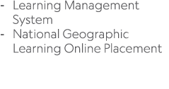  Learning Management System National Geographic Learning Online Placement 