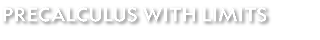 Precalculus with Limits 