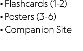 · Flashcards (1-2) · Posters (3-6) · Companion Site