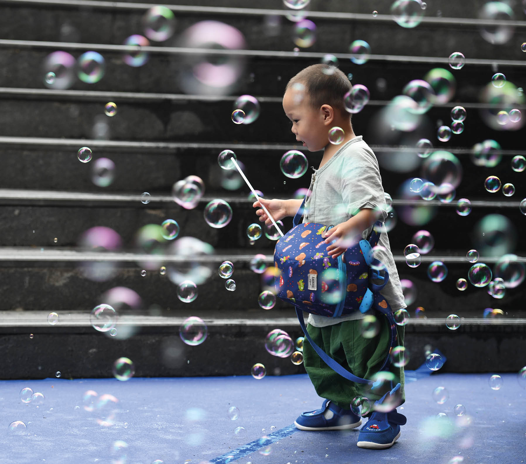 Shopping mall at Guanyinqiao Commercial Circle in Chongqing, China. 