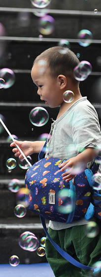 Shopping mall at Guanyinqiao Commercial Circle in Chongqing, China. 