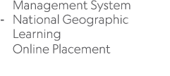 Management System National Geographic Learning Online Placement 