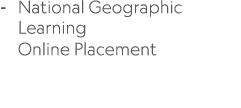  National Geographic Learning Online Placement 