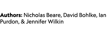  Authors: Nicholas Beare, David Bohlke, Ian Purdon, & Jennifer Wilkin 