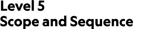 Level 5 Scope and Sequence